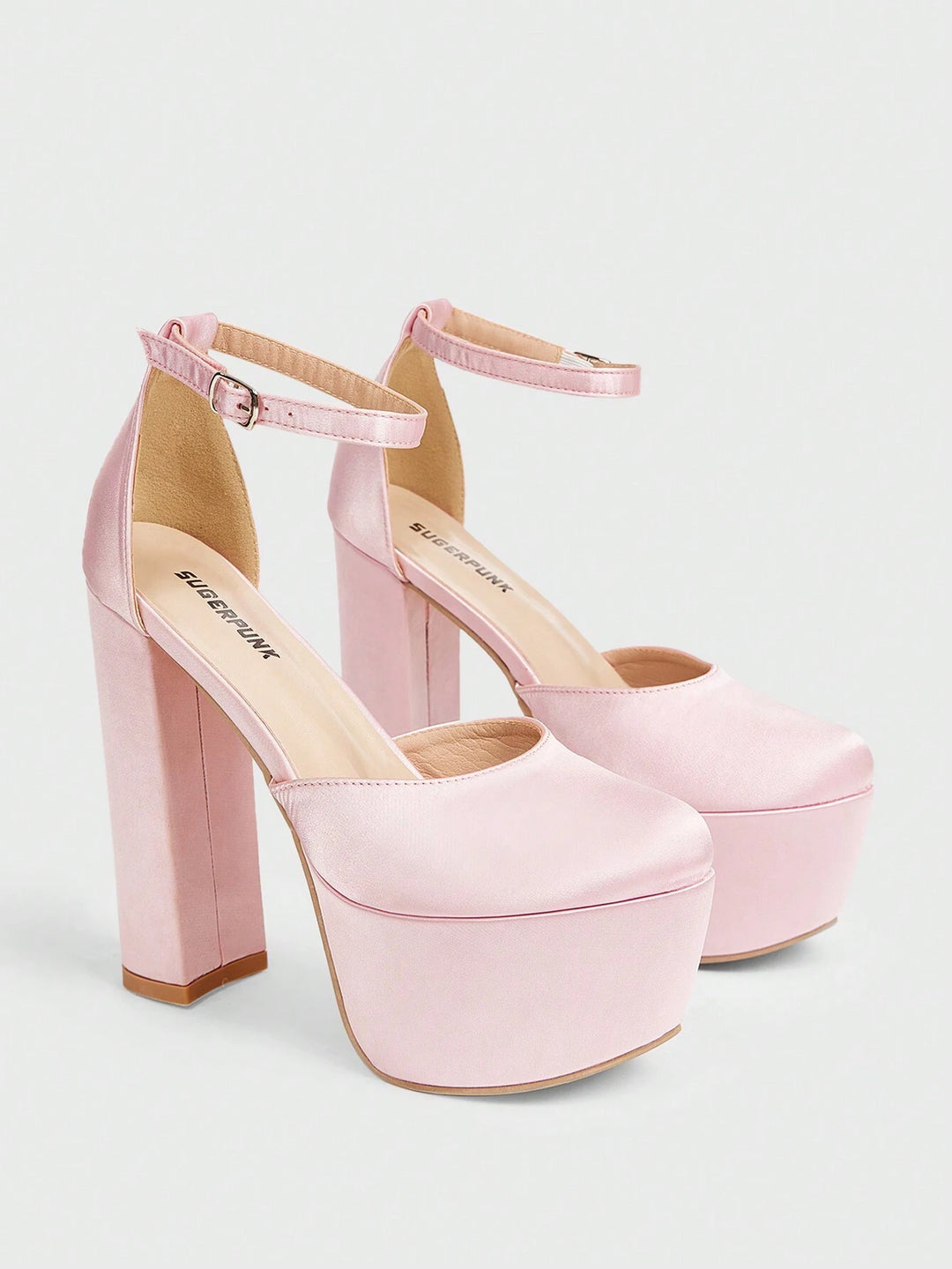 Pantofi cu toc SHEIN, roz