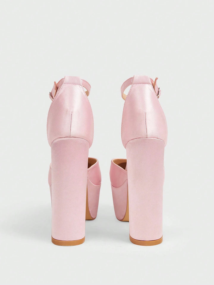 Pantofi cu toc SHEIN, roz