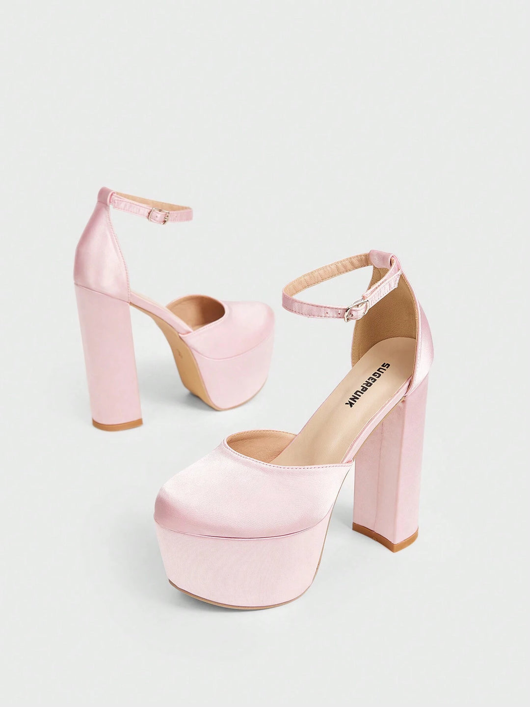 Pantofi cu toc SHEIN, roz