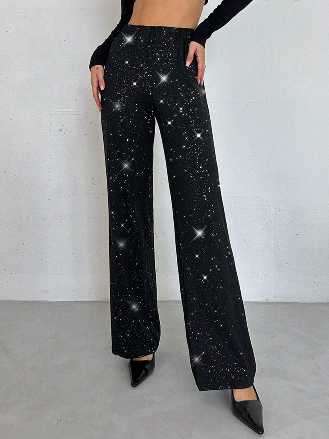 Pantaloni SHEIN, negru