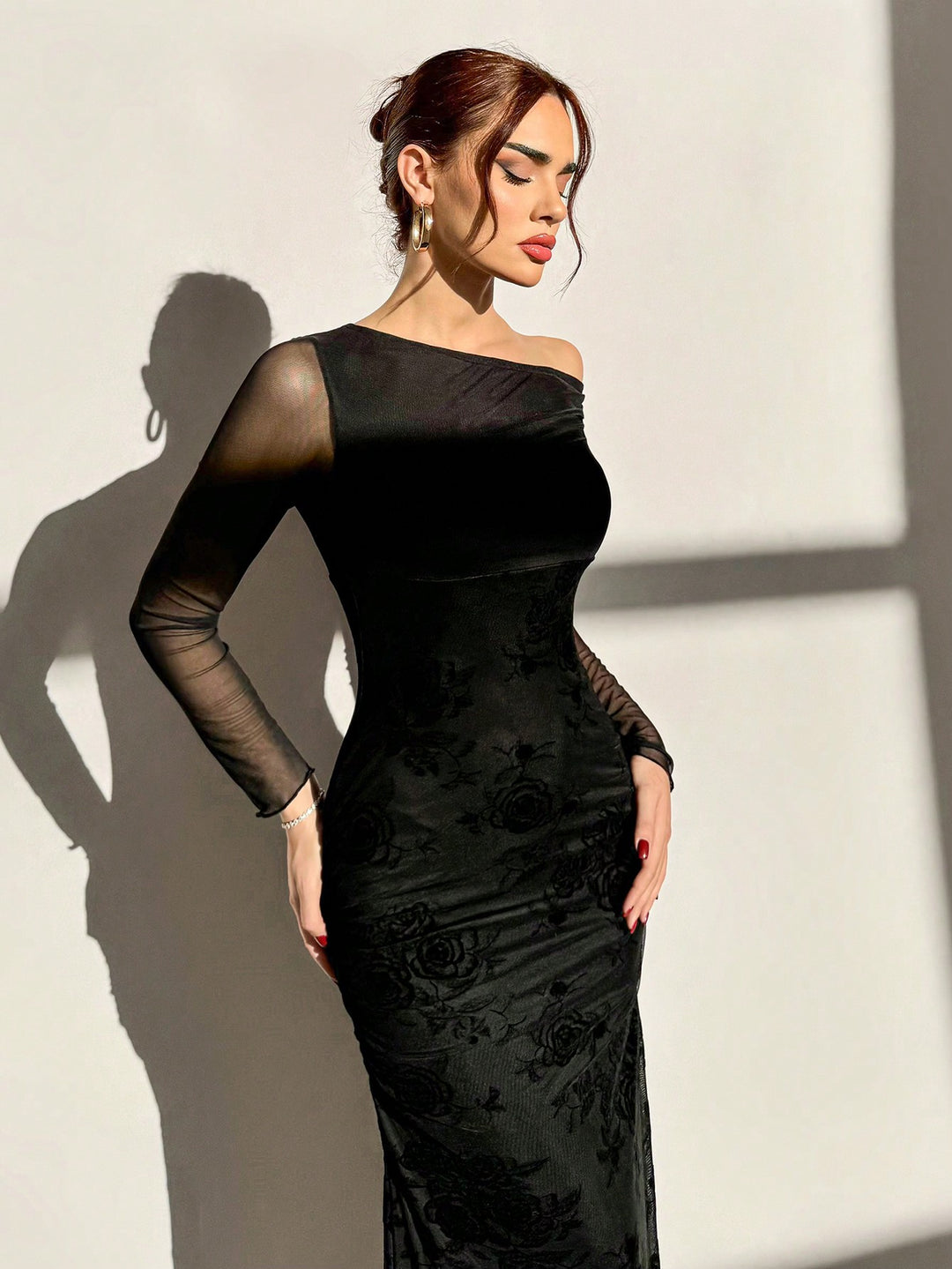 Rochie maxi SHEIN, negru