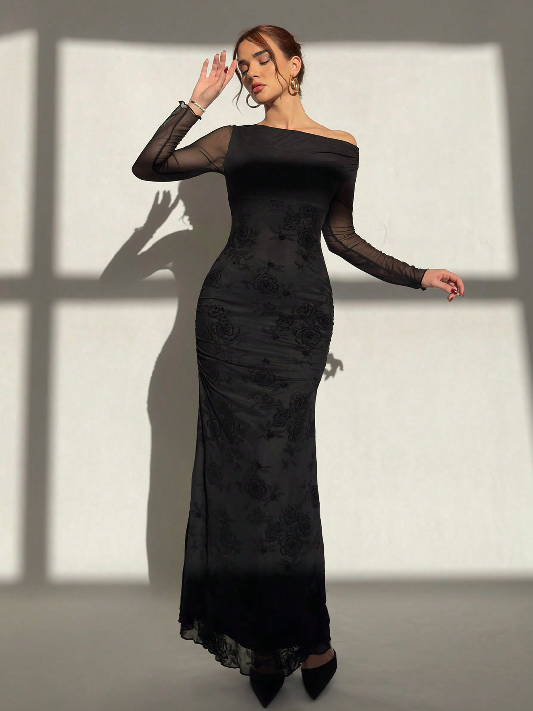 Rochie maxi SHEIN, negru