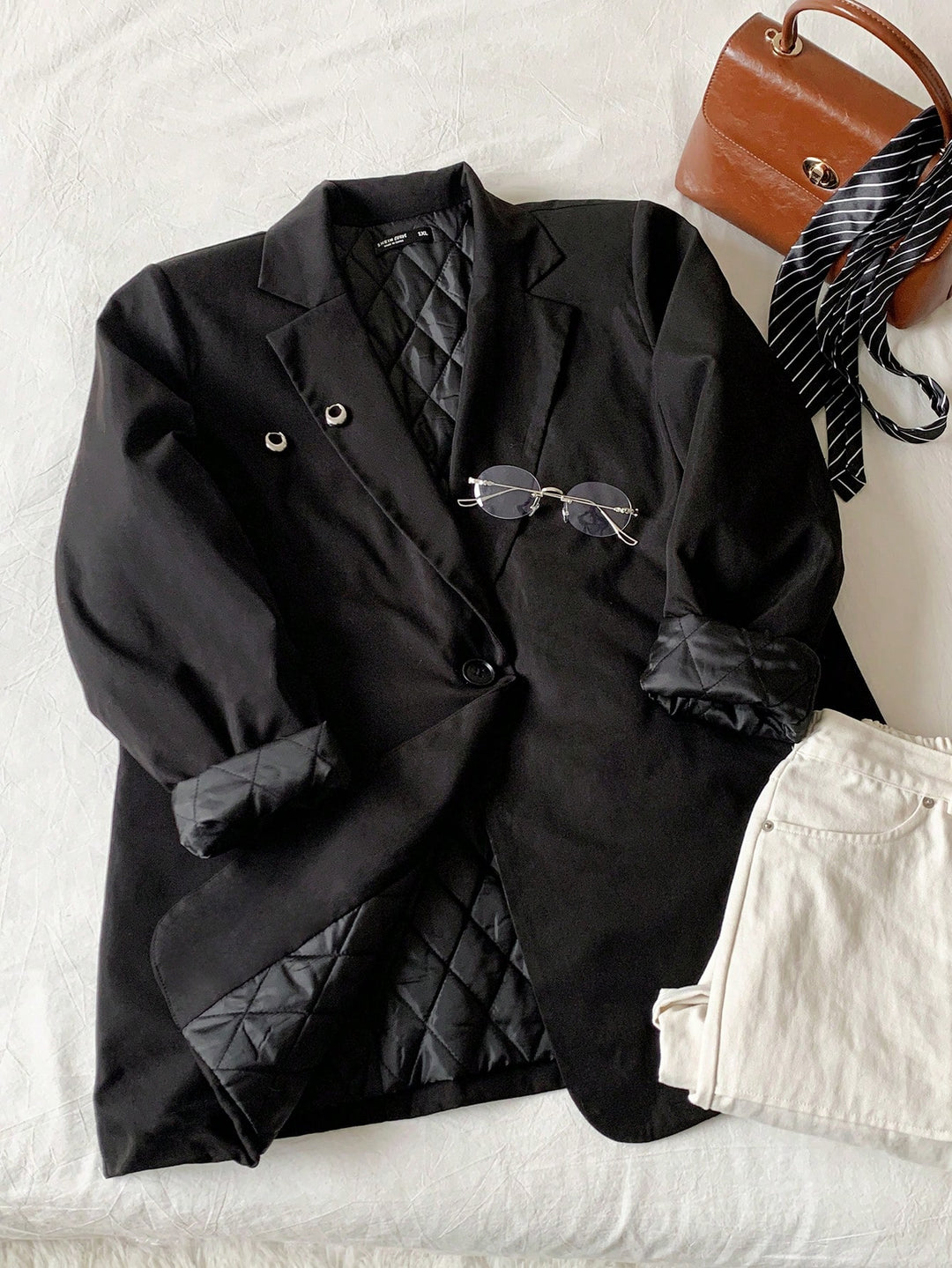Sacou SHEIN, negru