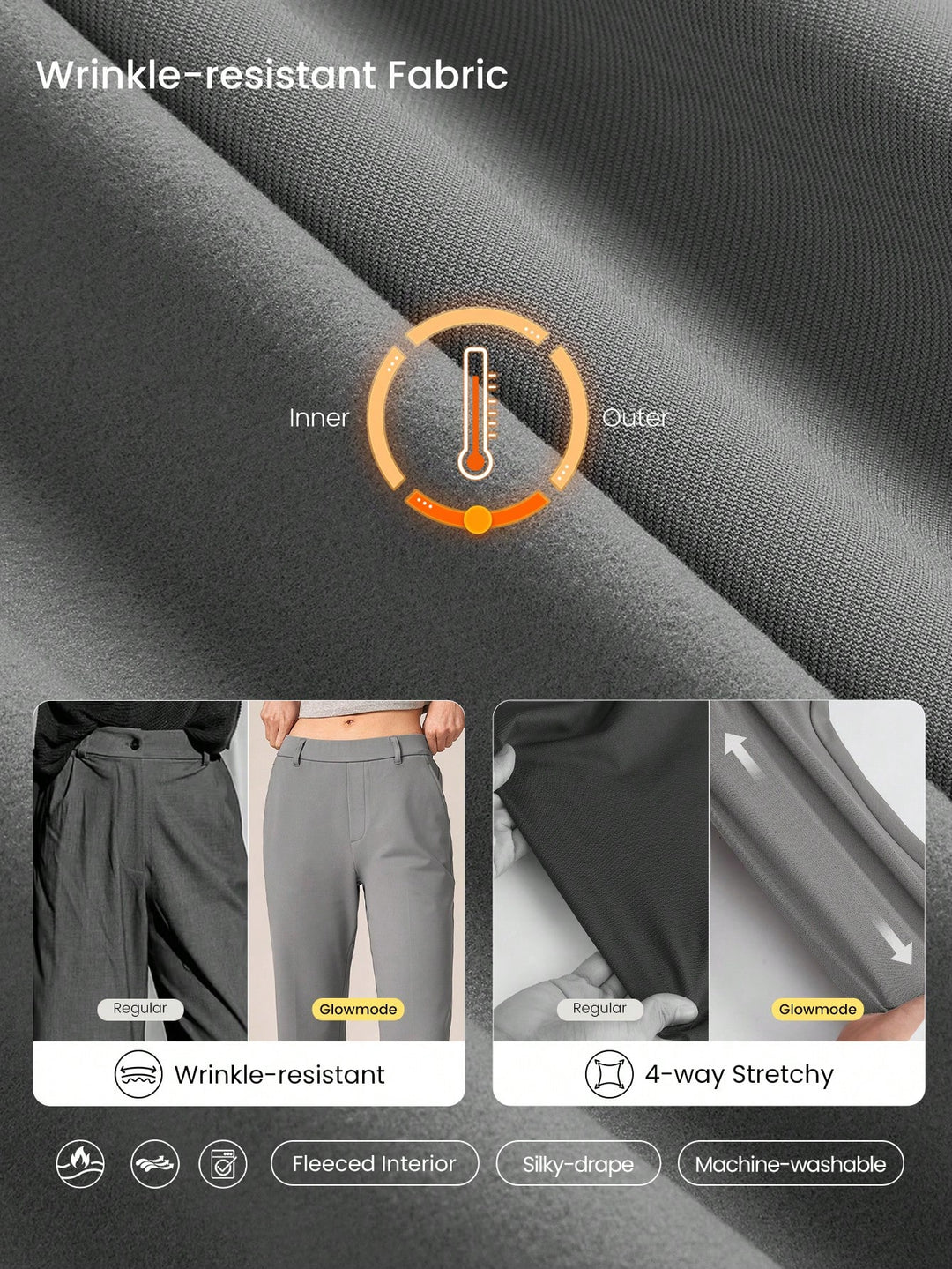 Pantaloni SHEIN, gri