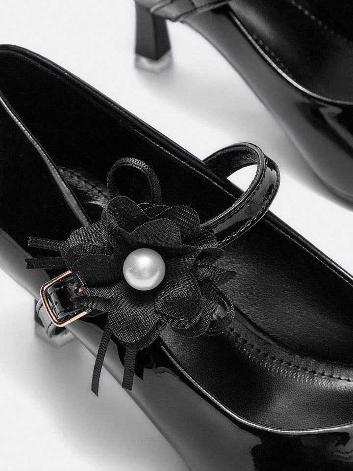 Pantofi cu toc SHEIN, negru