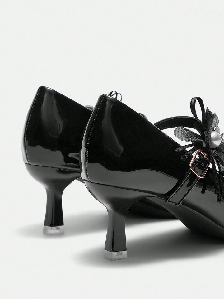 Pantofi cu toc SHEIN, negru