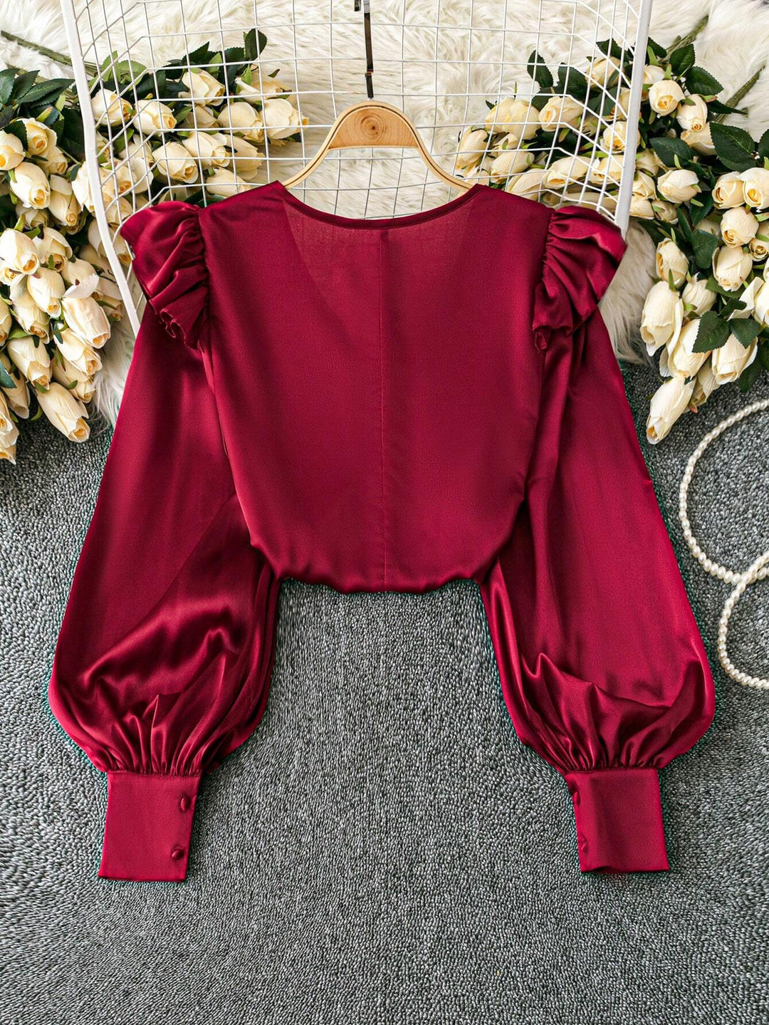 Shein Curve+ ing, bordó