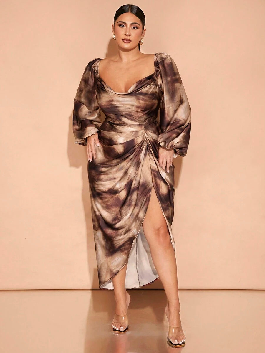 Rochie midi SHEIN, mix culori