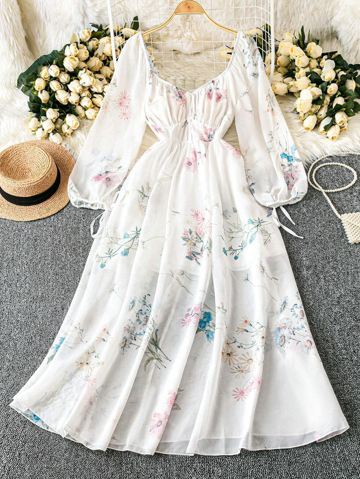 SHEIN maxi ruha, fehér