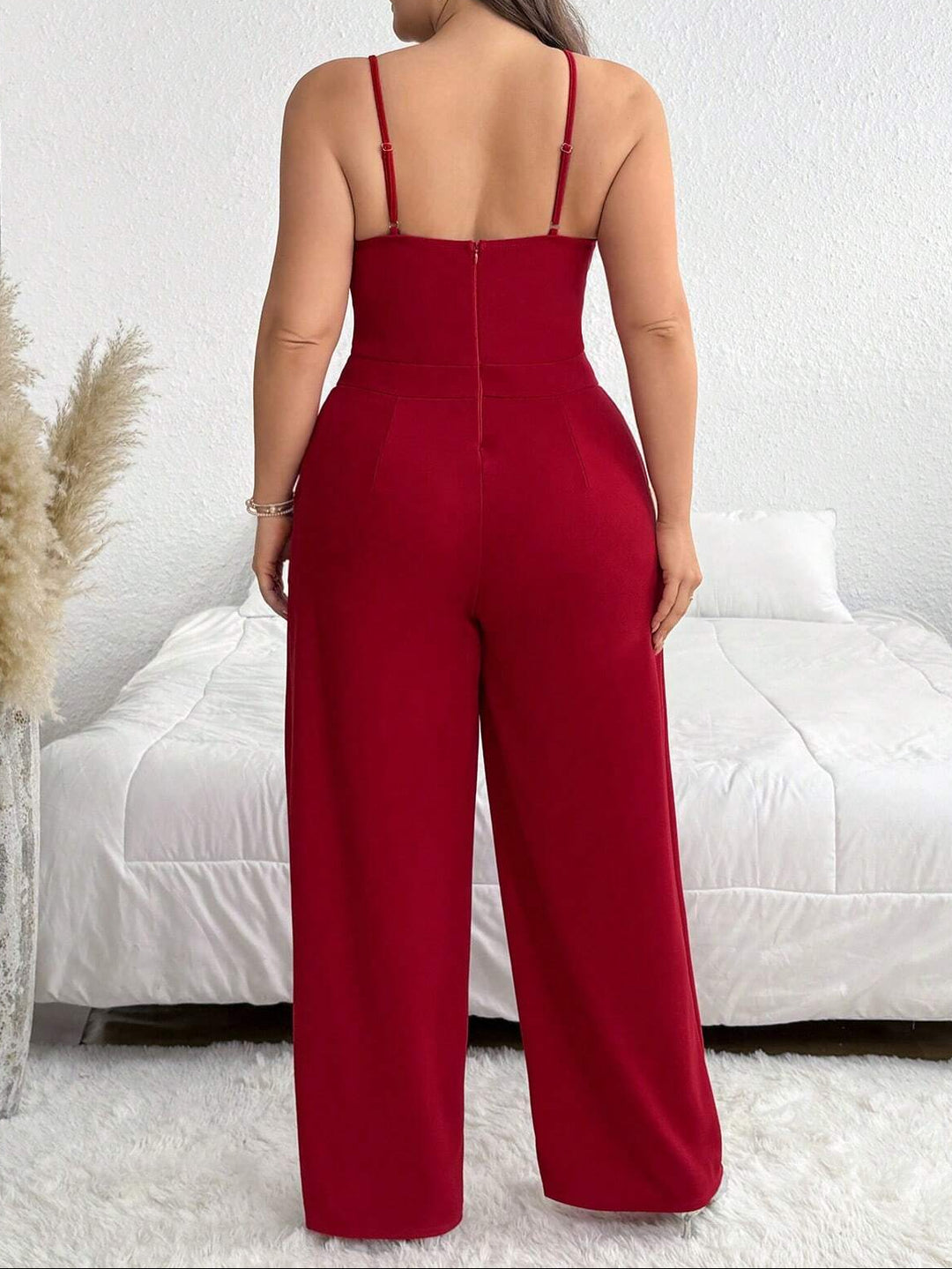 SHEIN hosszú overall, piros