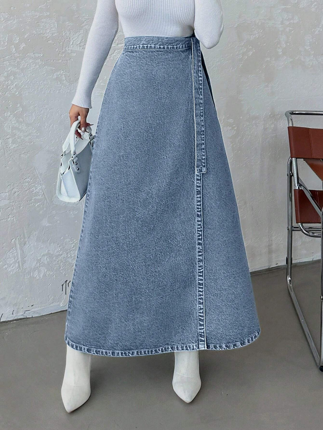SHEIN Farmer Szoknya, Kék