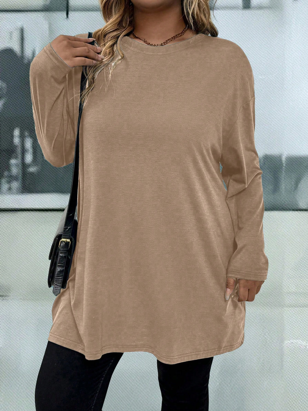 SHEIN Póló, khaki