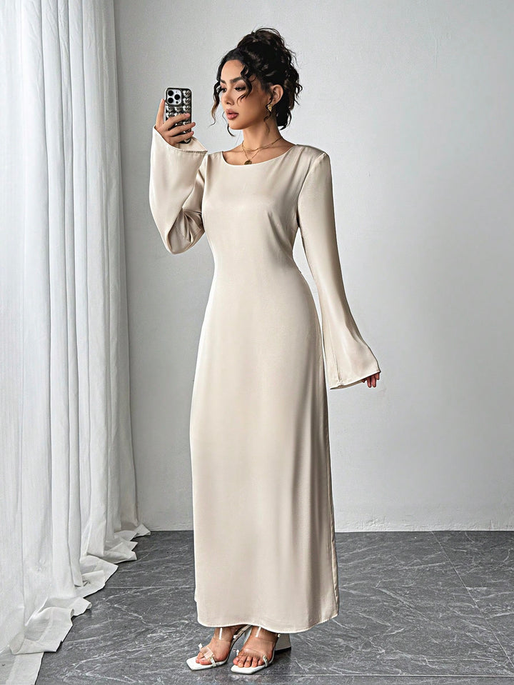 Rochie maxi SHEIN, bej