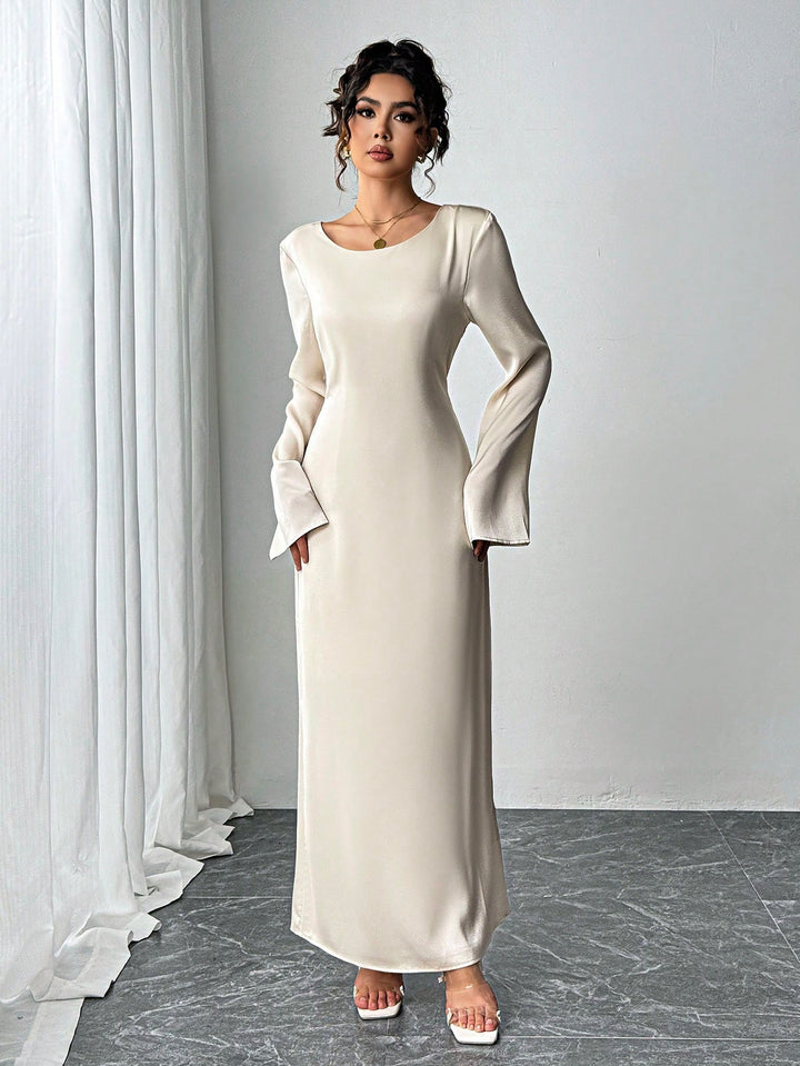Rochie maxi SHEIN, bej