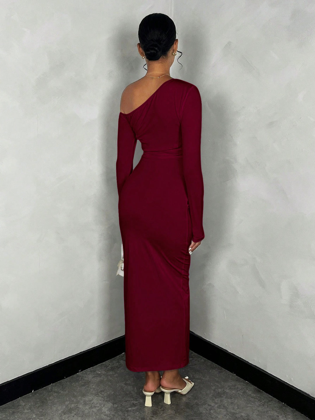 Rochie maxi SHEIN, vișiniu