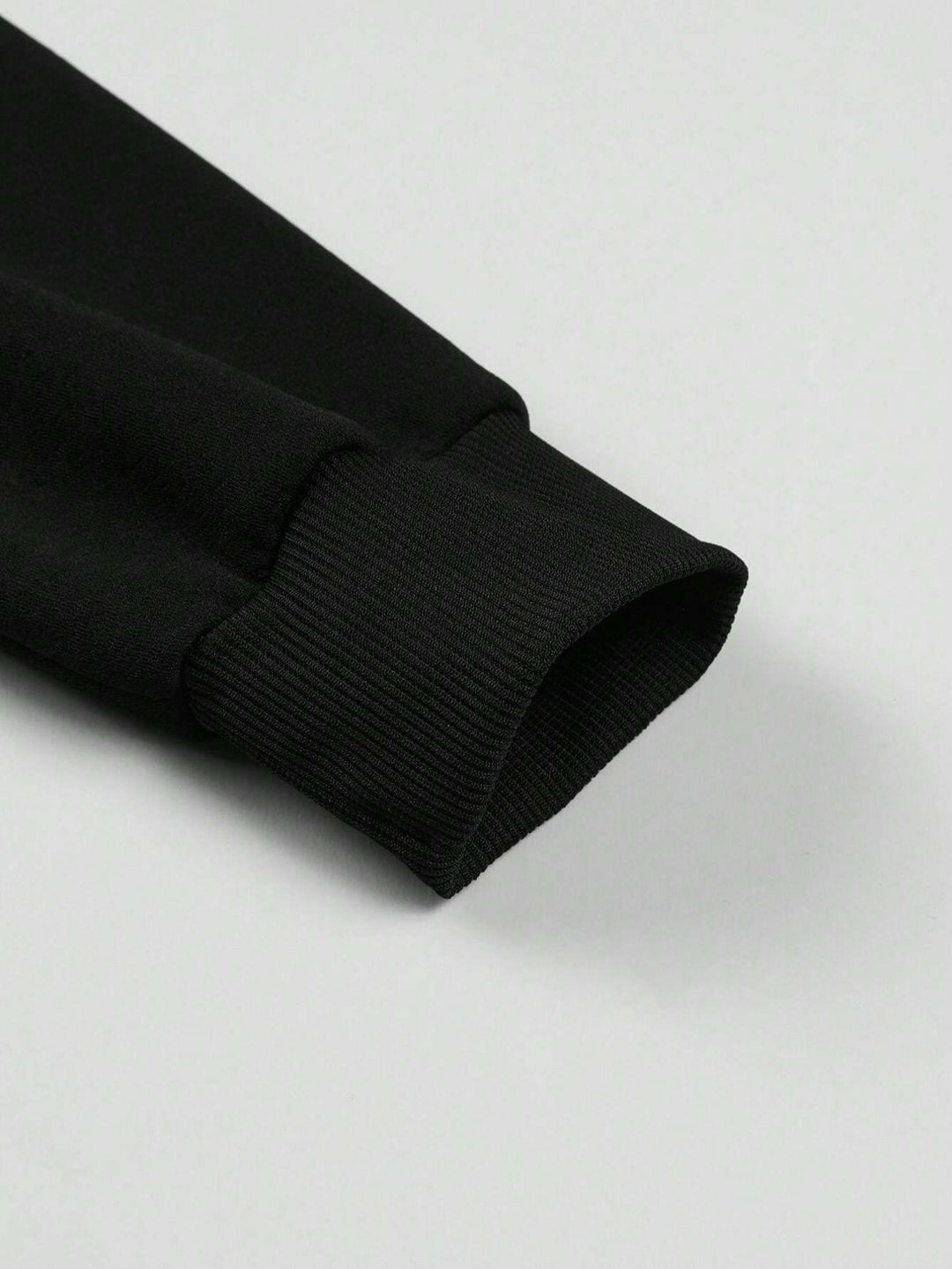 Hanorac cu fermoar SHEIN, negru