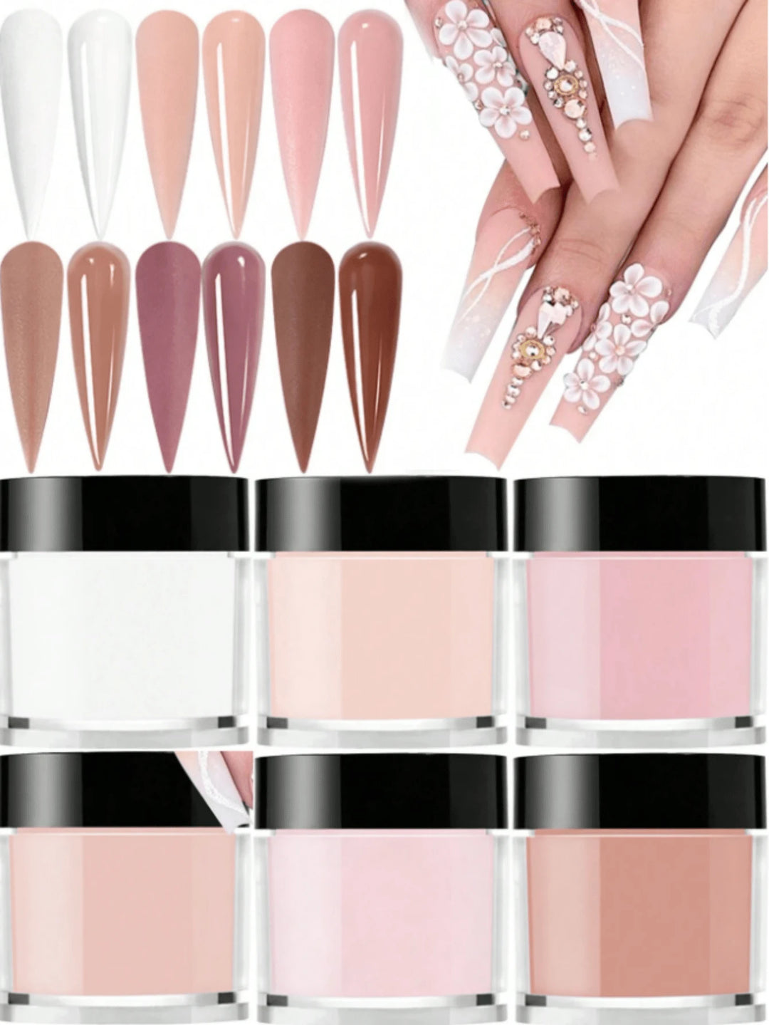 Set pudră de unghiI SHEIN, mix culori