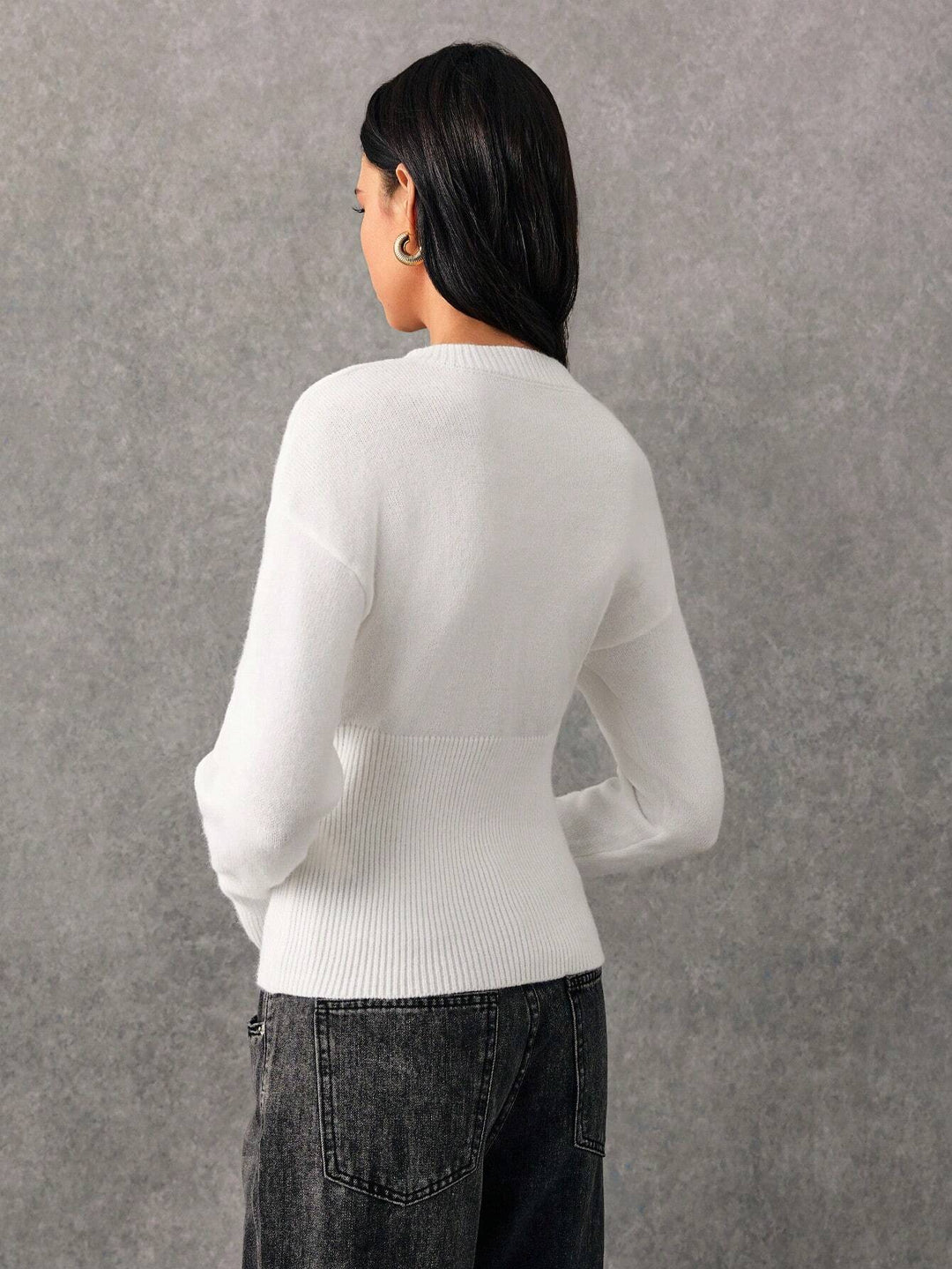 Cardigan SHEIN, alb