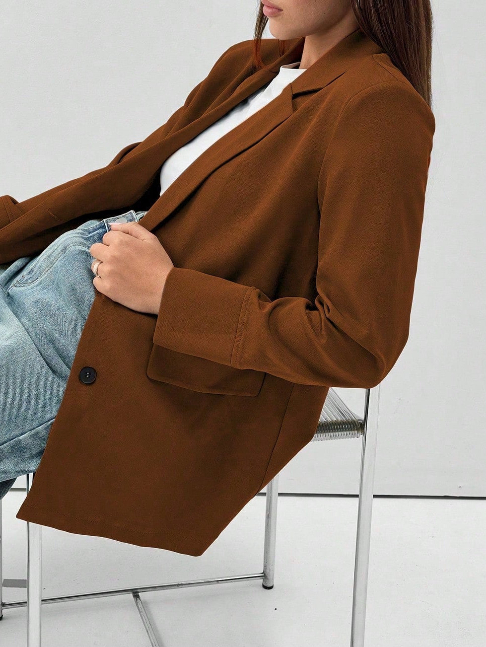 Brown SHEIN blazer