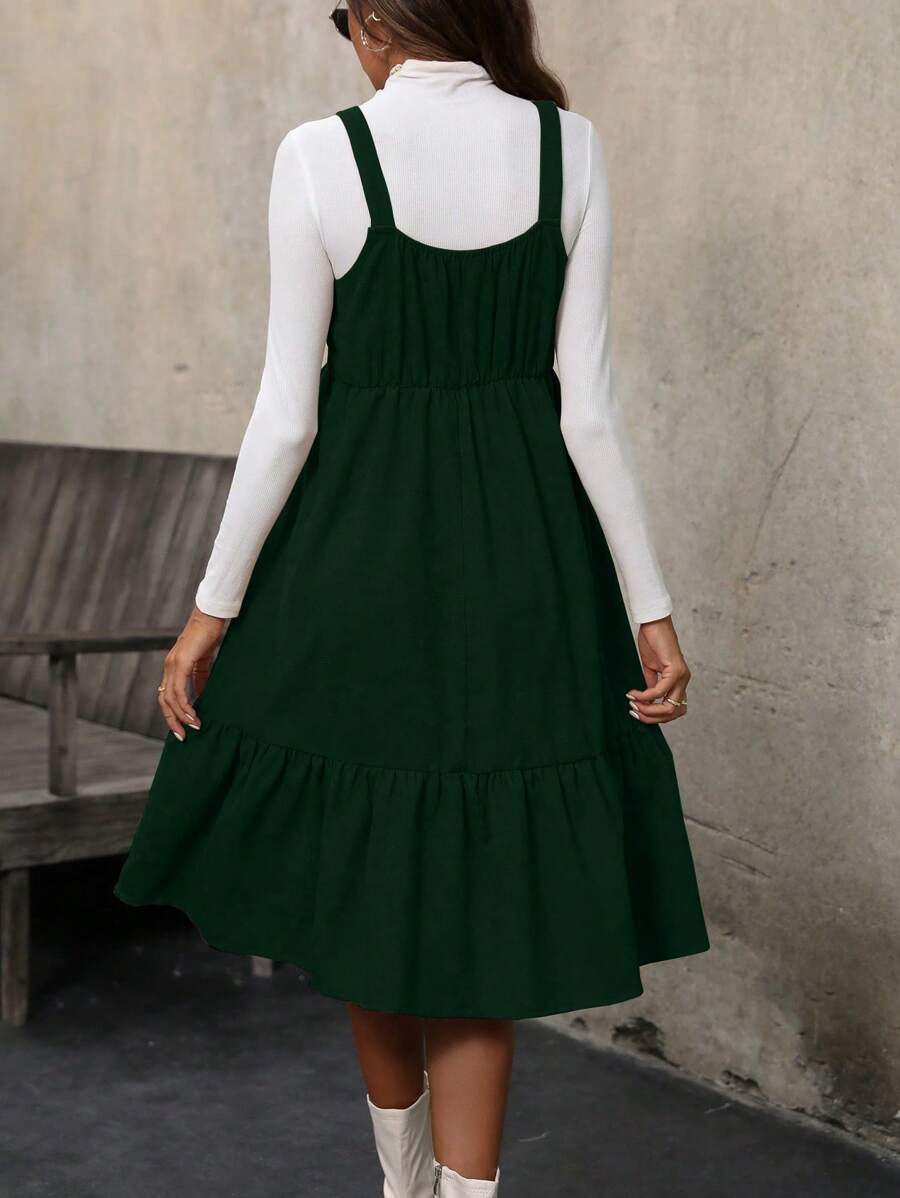 Rochie midi SHEIN, verde