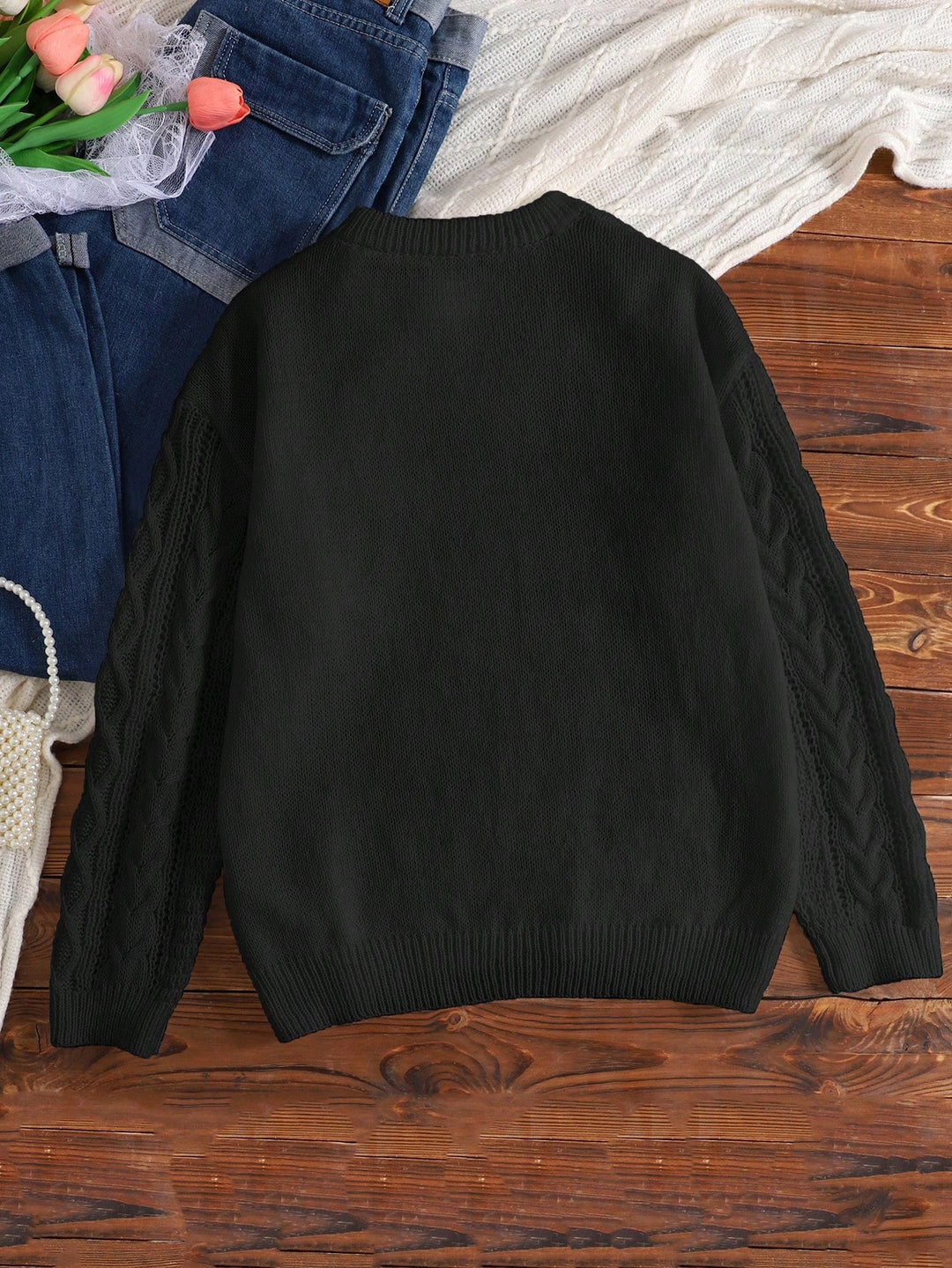 Pulover SHEIN, negru