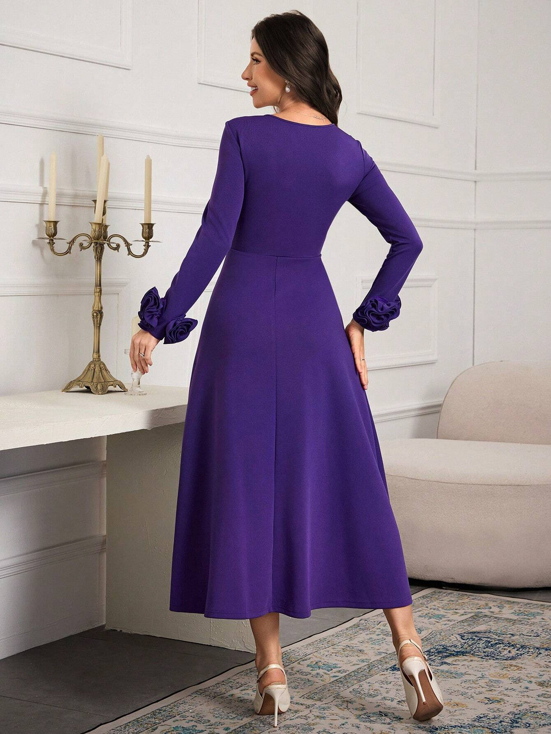 Rochie midi SHEIN, mov