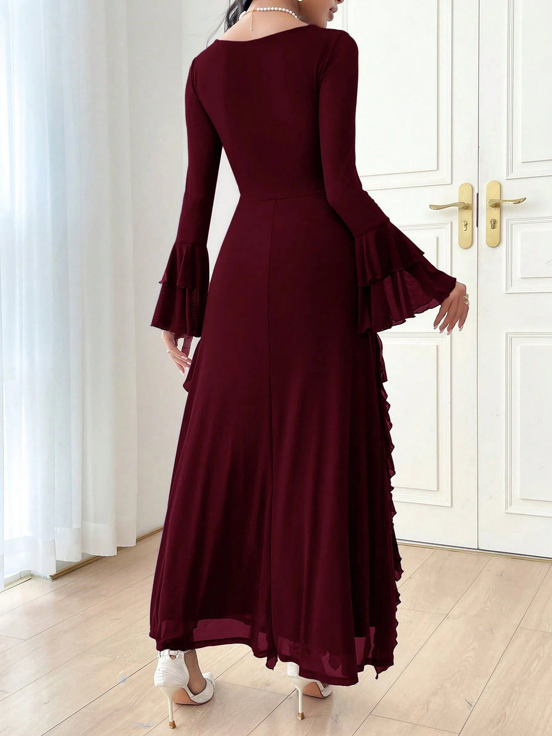 Rochie maxi SHEIN, vișiniu