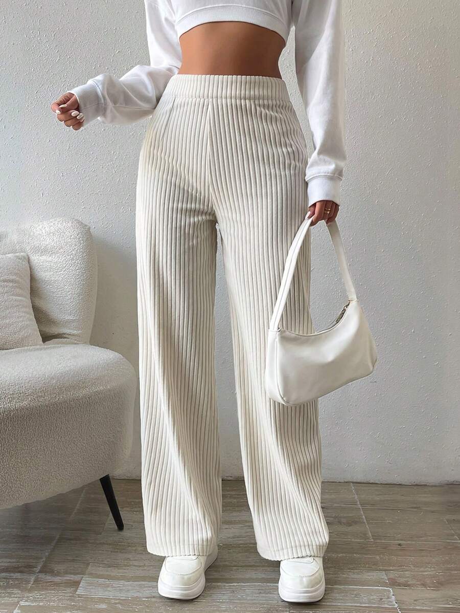 Pantaloni SHEIN, crem