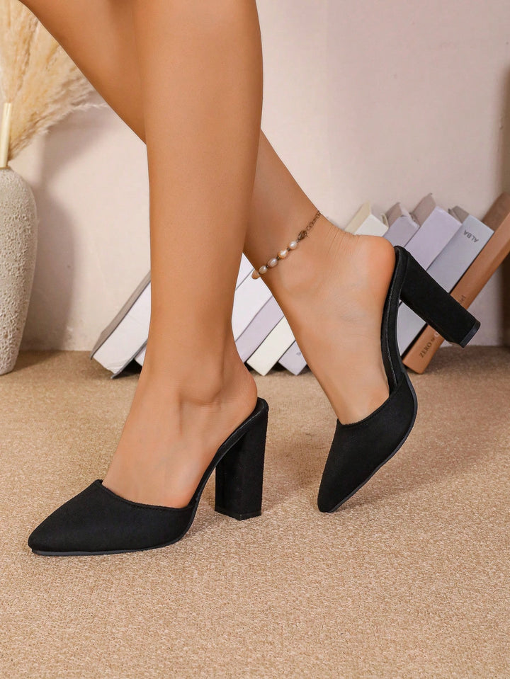 Pantofi cu toc SHEIN, negru
