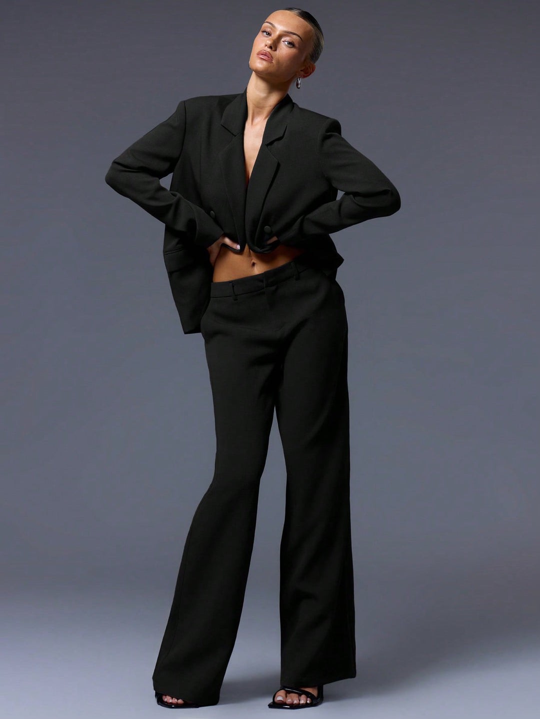 Pantalon SHEIN, negru