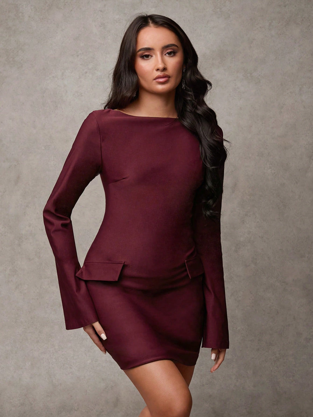 Rochie mini SHEIN, vișiniu