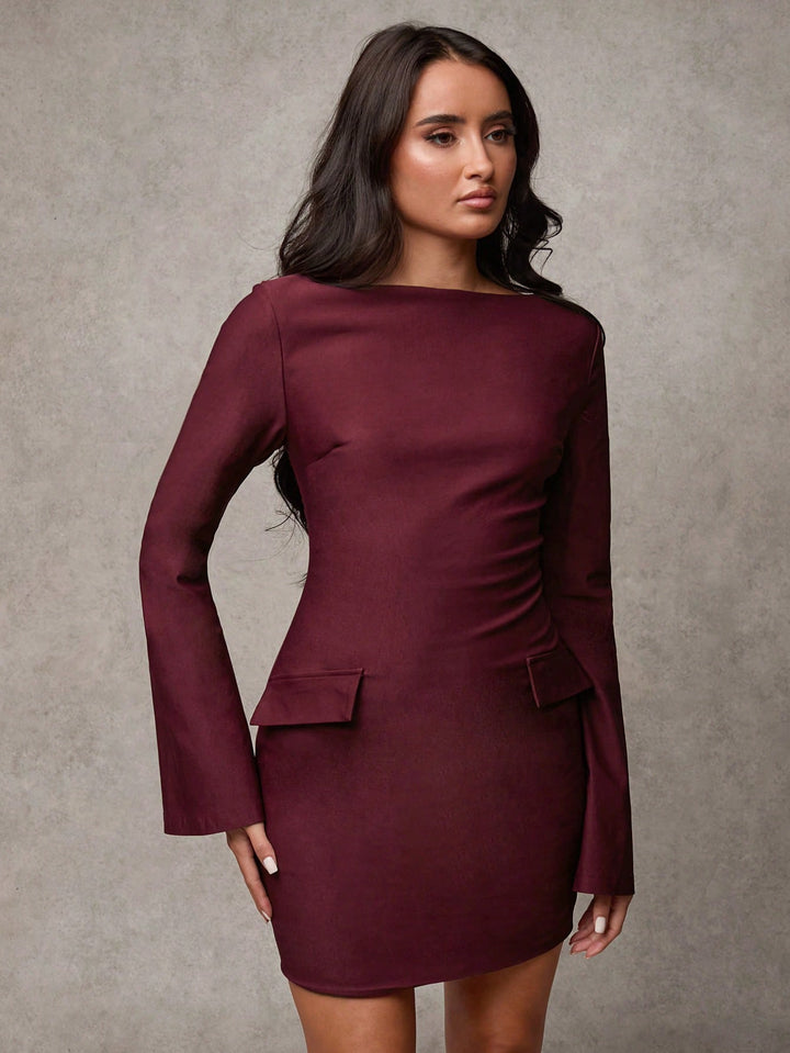 Rochie mini SHEIN, vișiniu