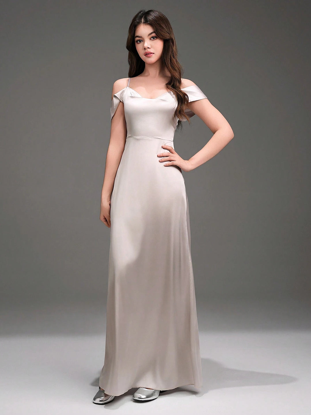 Rochie maxi SHEIN, gri