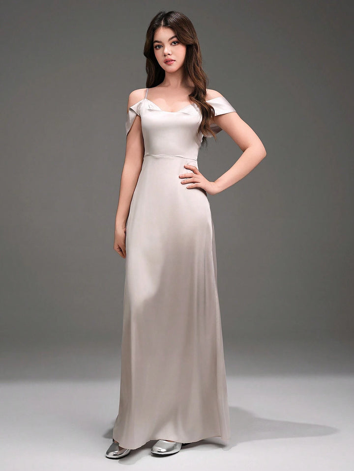 Rochie maxi SHEIN, gri