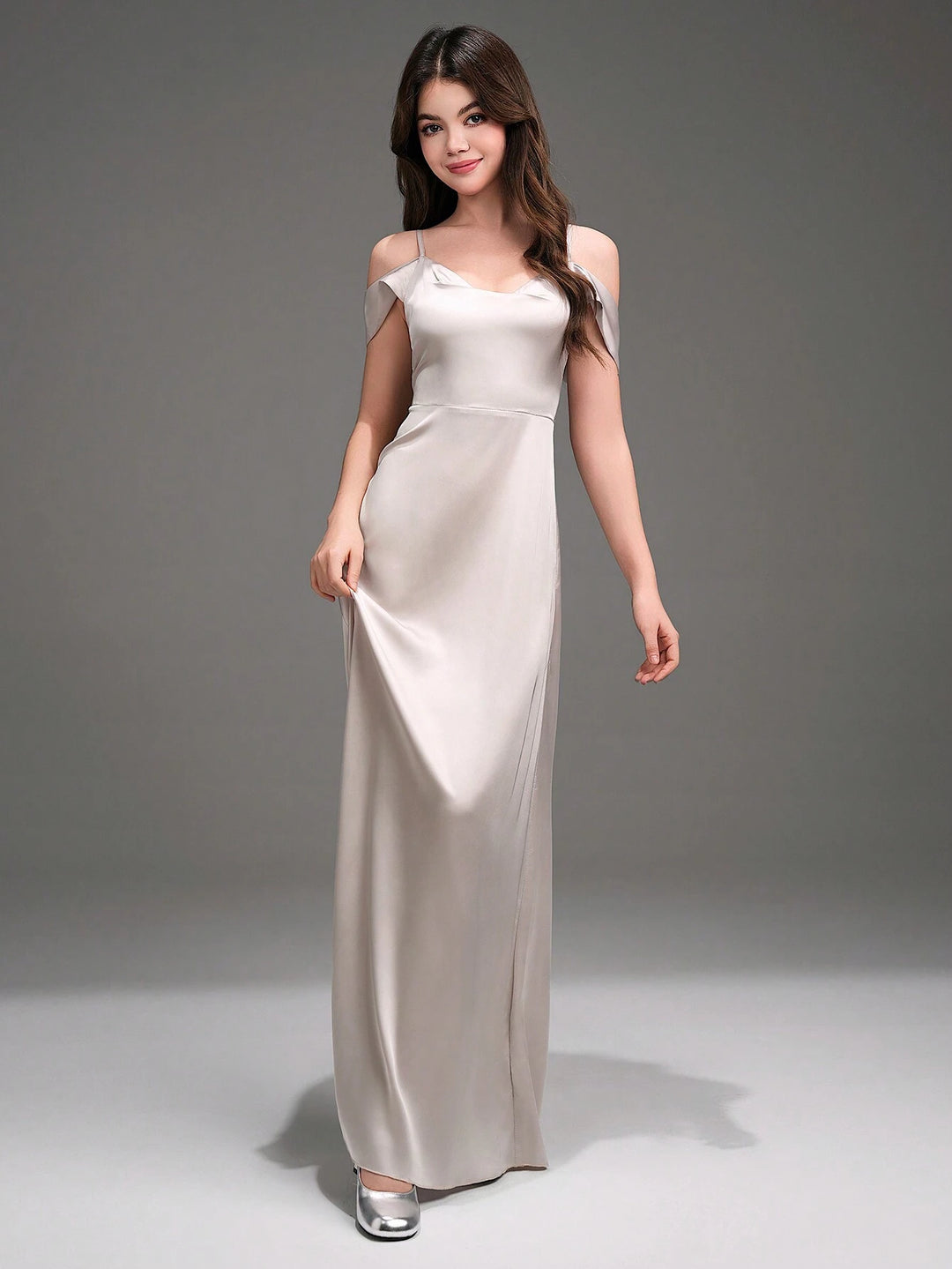 Rochie maxi SHEIN, gri