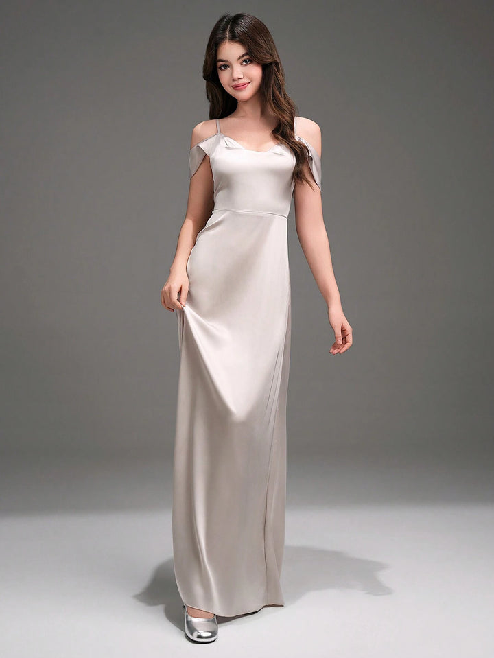Rochie maxi SHEIN, gri