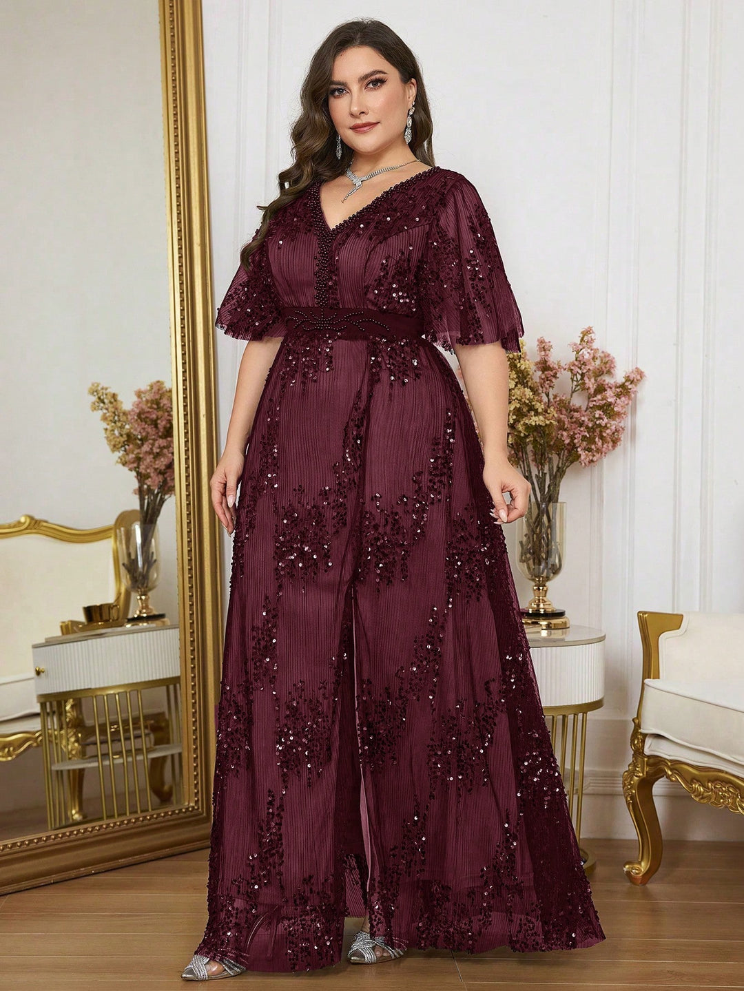 Rochie SHEIN, vișiniu