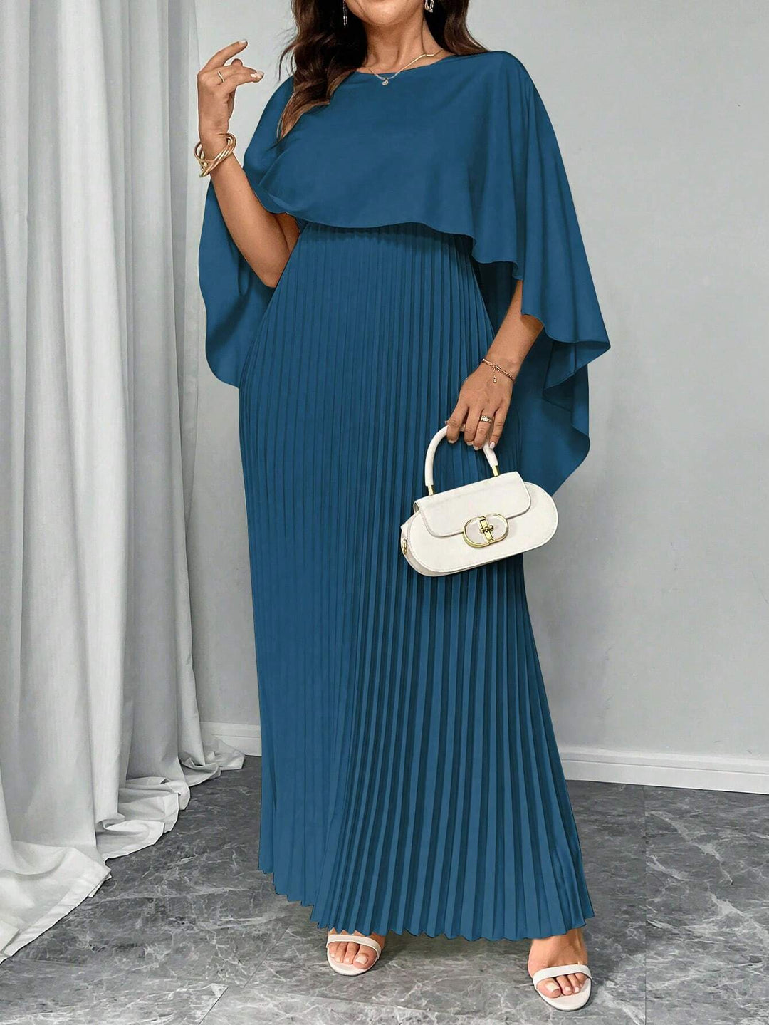 Rochie maxi SHEIN, albastru