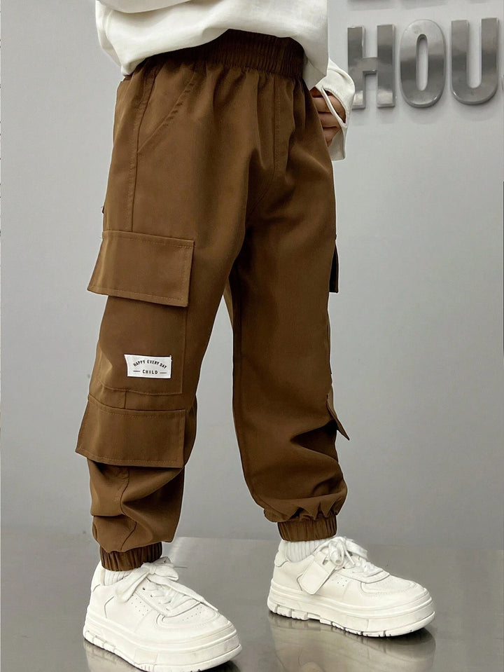 Pantaloni SHEIN, maro
