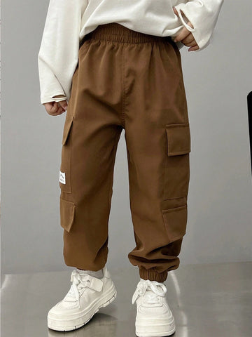 Pantaloni SHEIN, maro