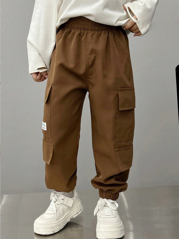 Pantaloni SHEIN, maro