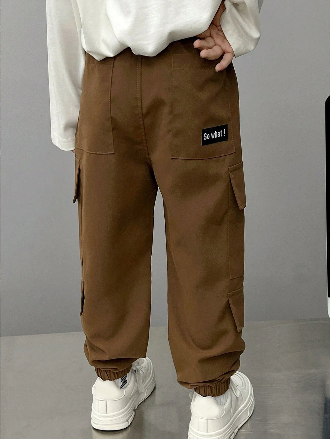 Pantaloni SHEIN, maro