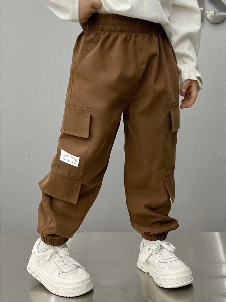 Pantaloni SHEIN, maro