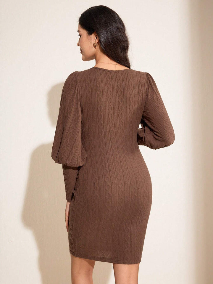 Rochie mini SHEIN, maro