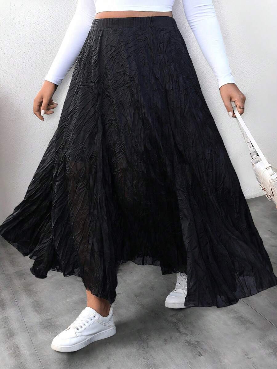 Fustă maxi SHEIN, negru