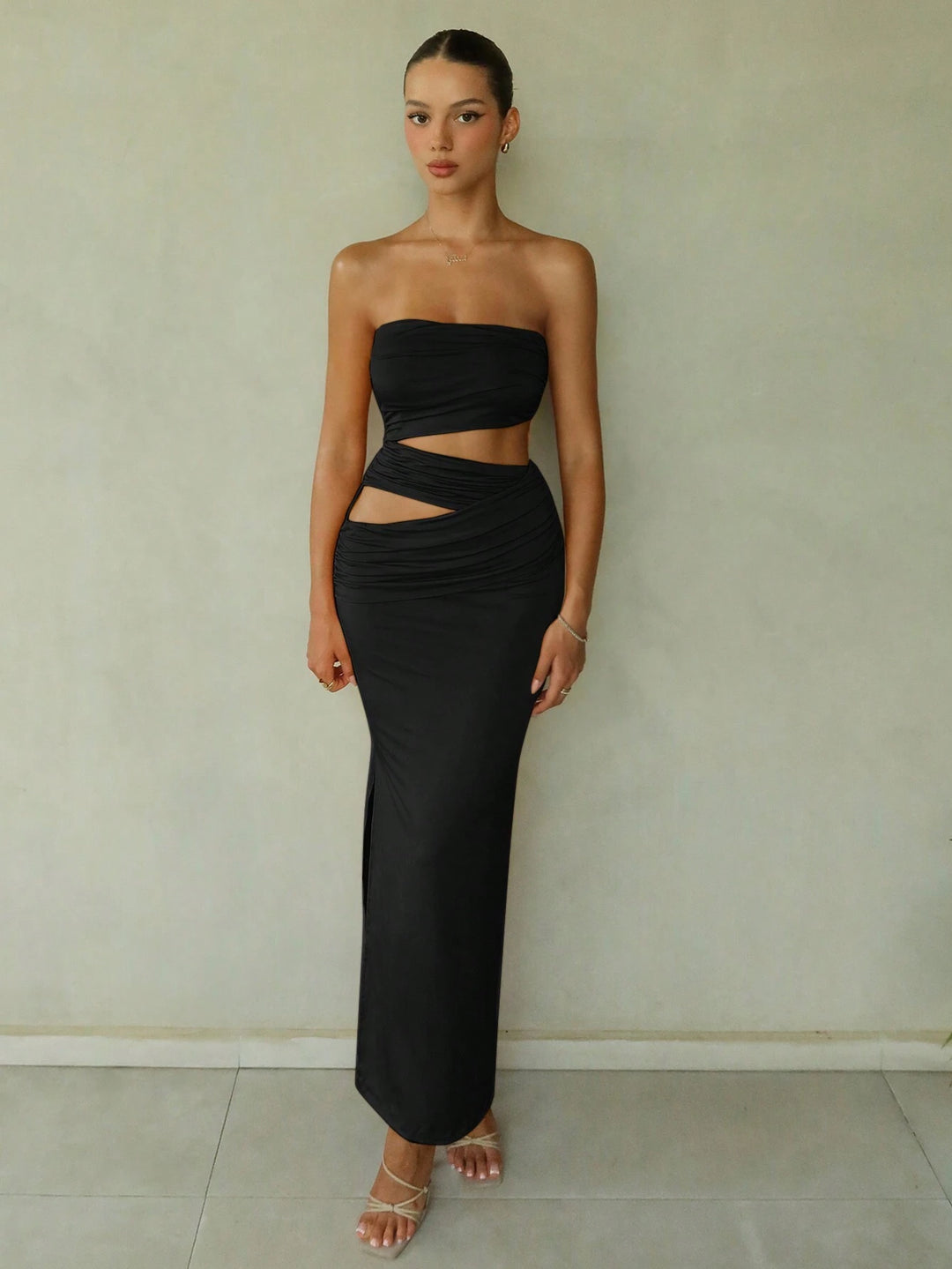 SHEIN Maxi ruha, fekete