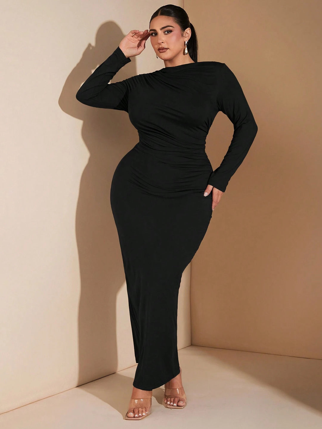 Rochie maxi SHEIN, negru