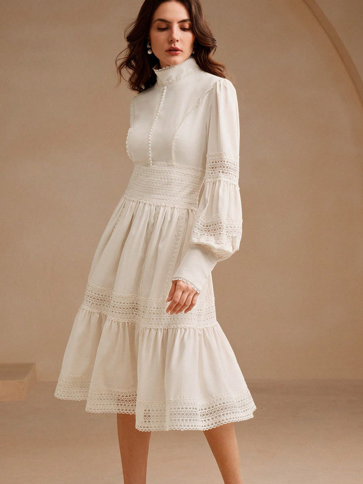 Rochie midi SHEIN, alb