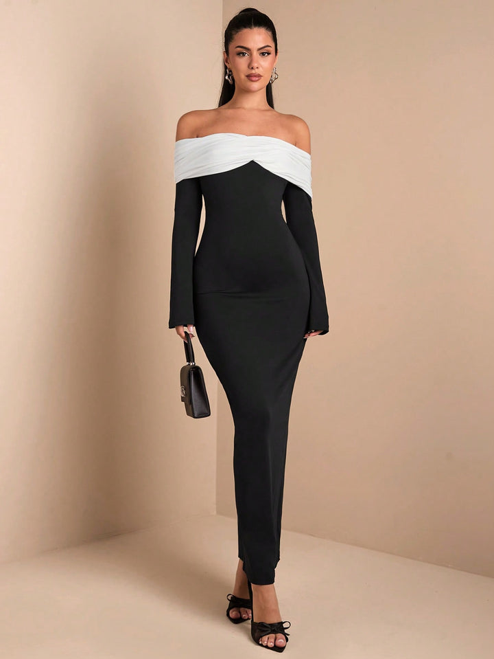 Rochie maxi SHEIN, mix culori