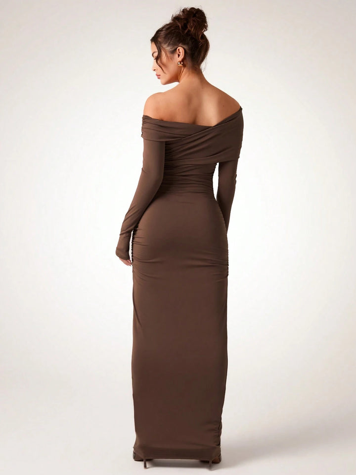 SHEIN Maxi dress, brown